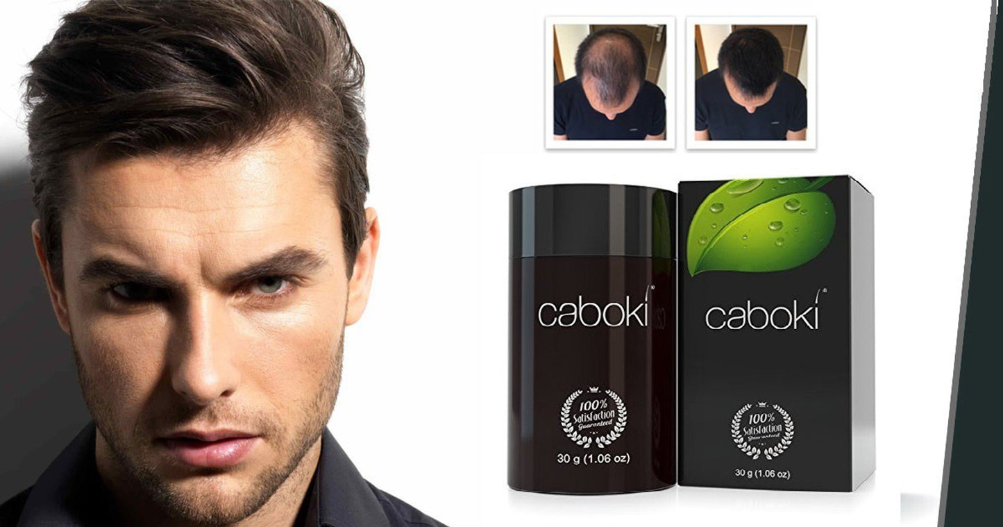 Caboki Hair Building Fiber Black Medium Hold Hair Volumizer Hair fibers (30 g)