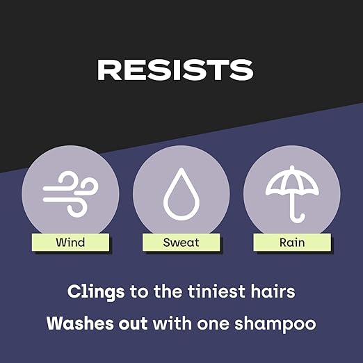 Premium Toppik Hair Building Fibers, Black, 27.5g, Instant Hair Thickening Solution, Fill In Fine or Thinning Hair Instantly Thicker, Fuller Looking Hair (Black, Large1)