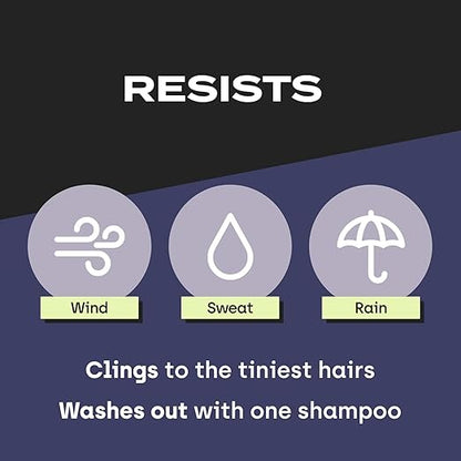 Premium Toppik Hair Building Fibers, Black, 27.5g, Instant Hair Thickening Solution, Fill In Fine or Thinning Hair Instantly Thicker, Fuller Looking Hair (Black, Large1)