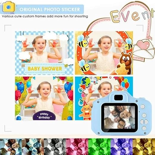 Premium Kids Digital Camera for Photos & Videos | Mini Camera Toy with 2-Inch Screen & USB Rechargeable | Fun & Educational Gift for Boys & Girls Age 3-10 | Easy to Use for Kids