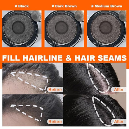 Bisoica Root Touch-Up Mud Hairline Concealer – Instant Hairline & Root Coverage for Men & Women, Easy Application & Long-Lasting