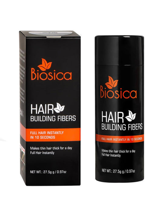 Biosica Hair Building Fibers 27.5Gm - Hair Fibers For Thin & Fine Hair -Hair Thickening Fibers For Men & Women