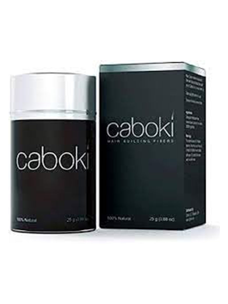 Caboki Hair Building Fibers for Natural Looking Hairs, Thickening Fillers for Instant Thinning & Balding Hair Thickness Maximizer, Black, Unscented Powder, 25 Grm, Unisex-Adults