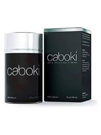 Caboki Hair Building Fibers for Natural Looking Hairs, Thickening Fillers for Instant Thinning & Balding Hair Thickness Maximizer, Black, Unscented Powder, 25 Grm, Unisex-Adults