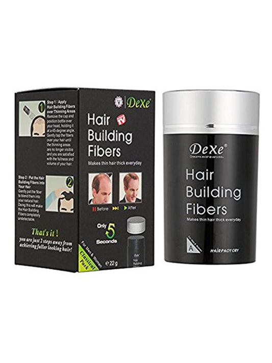 Dexe Classic Necessity Easy to Use Lose Hair Building Fibres 22g, Black