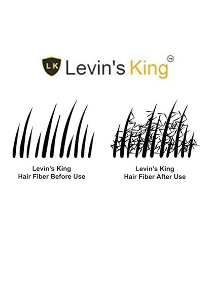 Levins King Hair Building Fiber, Concealer Refill Use For Cabok, Toppik, Looks 21,Regrowth etc. (Black 25+25+25g) Pack of 3