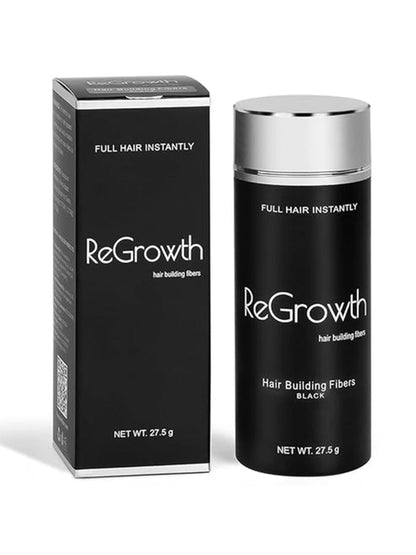 Regrowth Hair Building Fibers 27.5 gm - Hair Fibers For Thin & Fine Hair -Hair Thickening Fibers for Men & Women