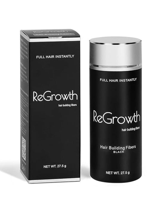 Regrowth Hair Building Fibers 27.5 gm - Hair Fibers For Thin & Fine Hair -Hair Thickening Fibers for Men & Women
